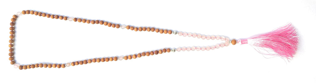 Apnisanskriti Chandan Mala (Sandalwood Rosary) For Men And Women Wearing (6Mm, Medium Size, 108+1, Lab Certified )Natural Chandan Beads