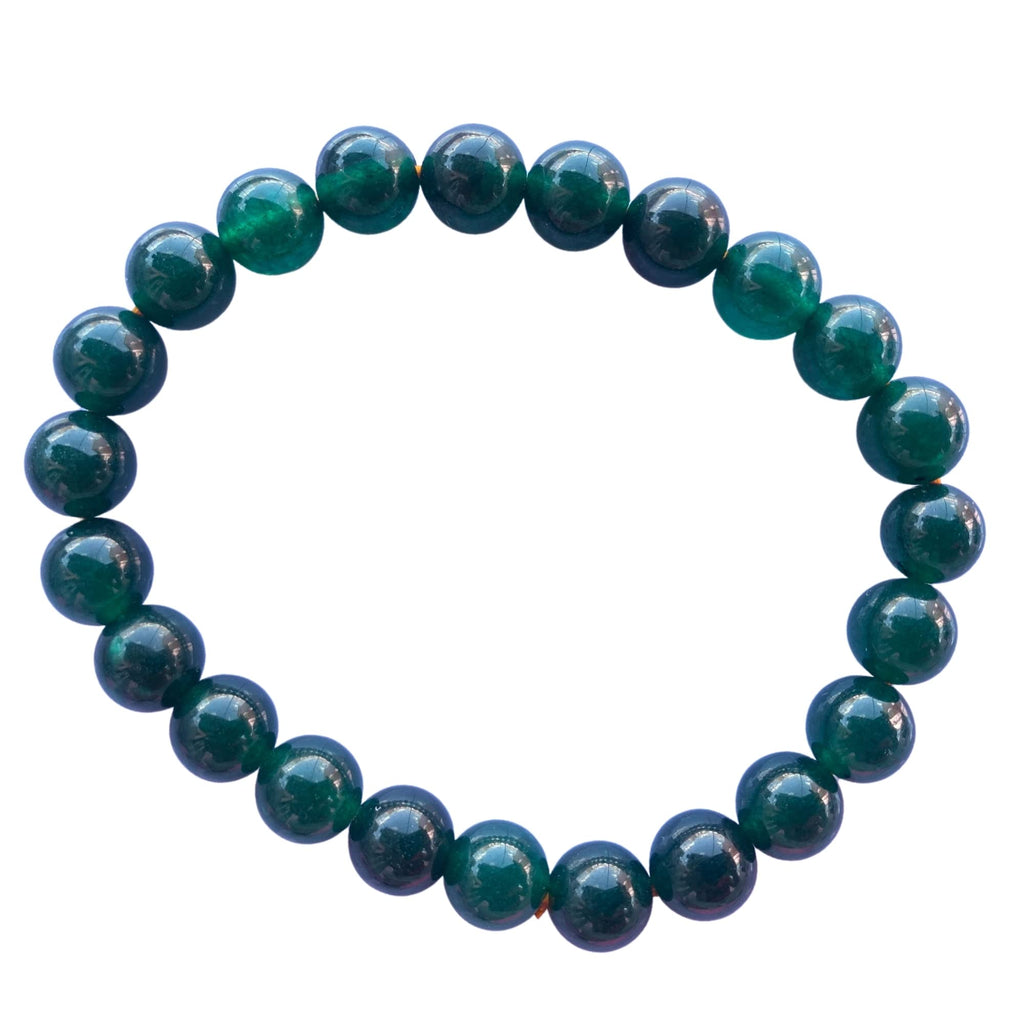 Apnisanskriti Certified Stone Bracelet (8mm) – Natural Reiki Feng Shui Round Gemstone – Free Size for Men & Women