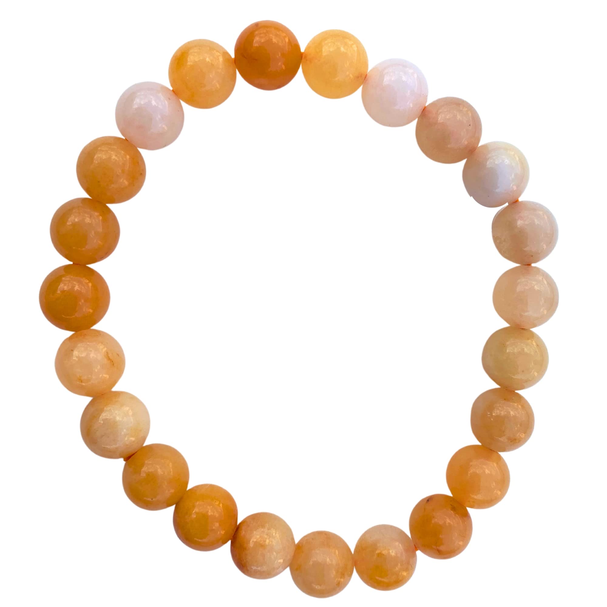 Apnisanskriti Certified Stone Bracelet (8mm) – Natural Reiki Feng Shui Round Gemstone – Free Size for Men & Women