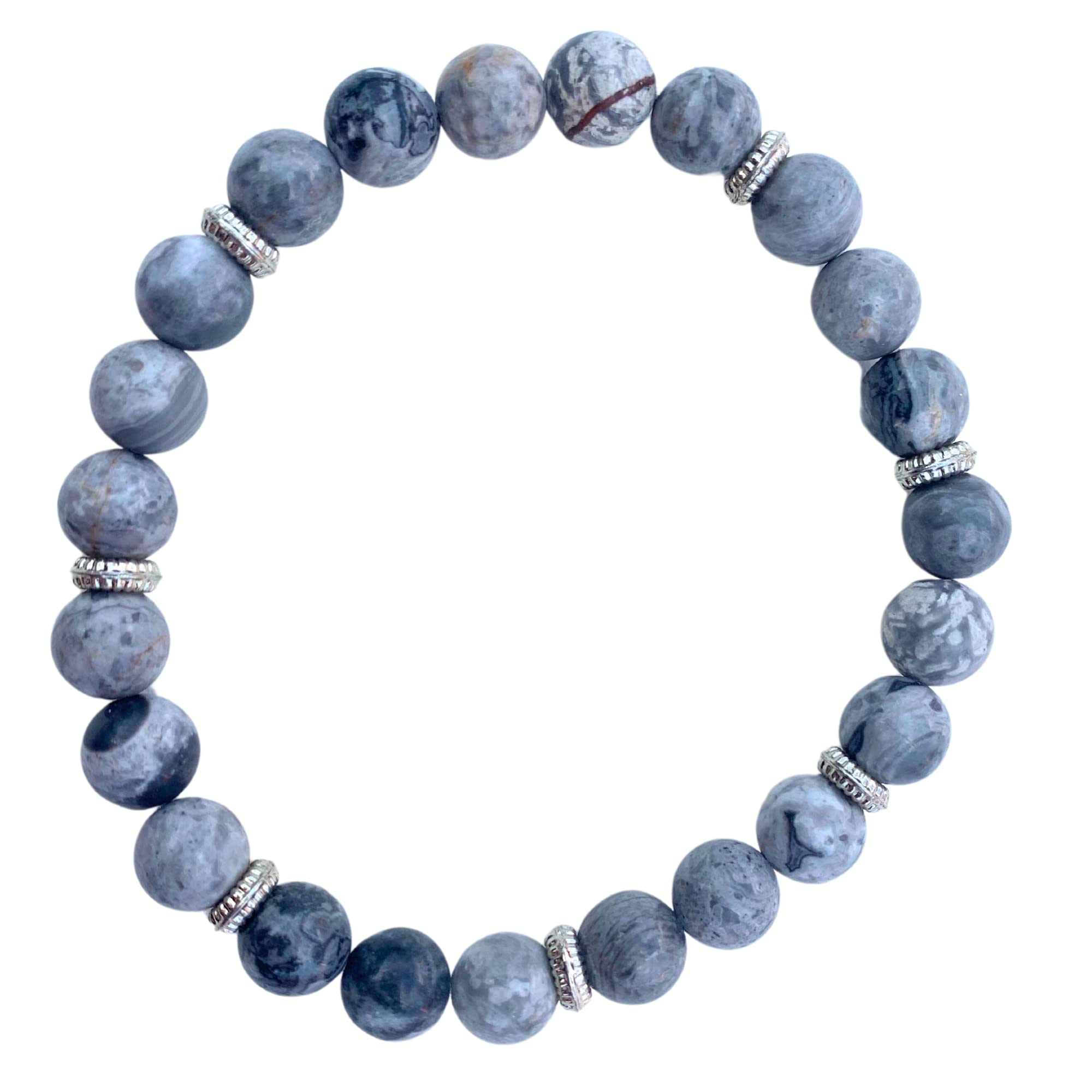 Apnisanskriti Certified Stone Bracelet (8mm) – Natural Reiki Feng Shui Round Gemstone – Free Size for Men & Women