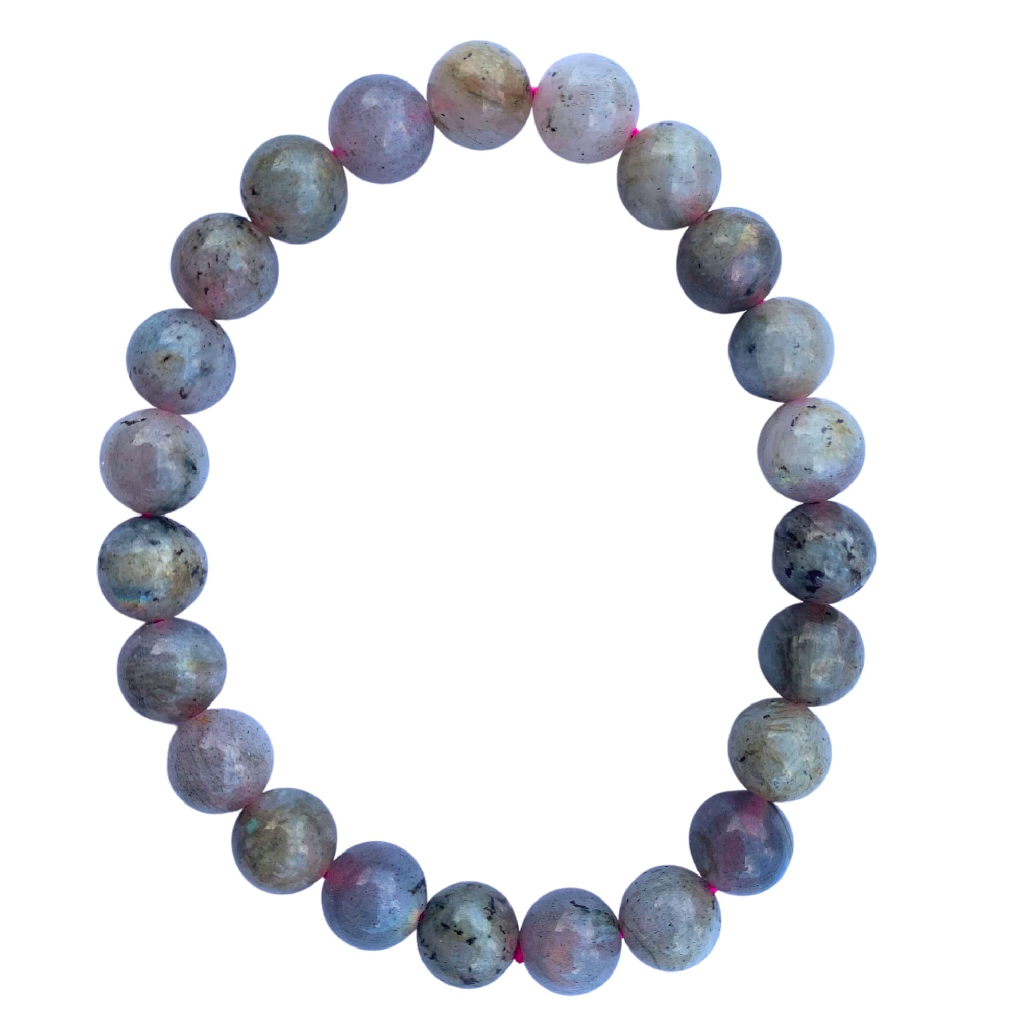 Apnisanskriti Certified Stone Bracelet (8mm) – Natural Reiki Feng Shui Round Gemstone – Free Size for Men & Women