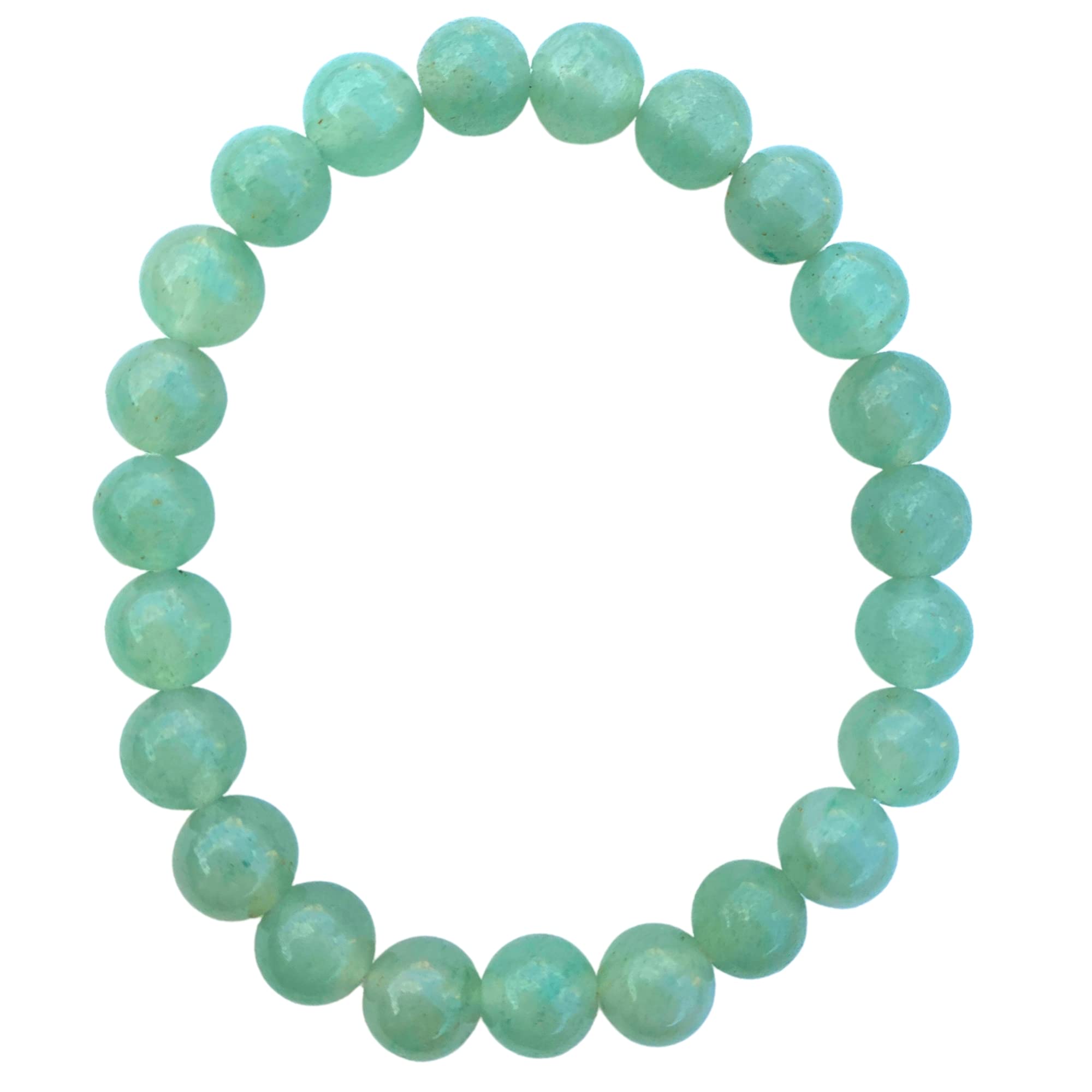 Apnisanskriti Certified Stone Bracelet (8mm) – Natural Reiki Feng Shui Round Gemstone – Free Size for Men & Women