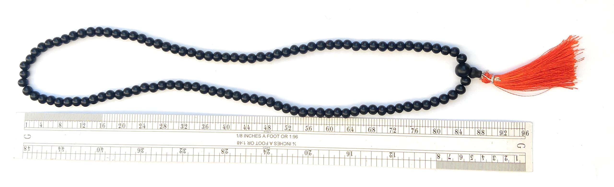 Apnisanskriti KARUNGALI MALA 6 M.M. (EBONY MALA) BLACK - Pack of 1