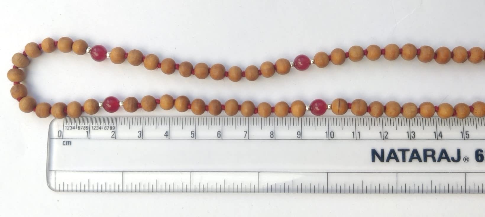 Apnisanskriti Chandan Mala (Sandalwood Rosary) For Men And Women Wearing (6Mm, Medium Size, 108+1, Lab Certified )Natural Chandan Beads
