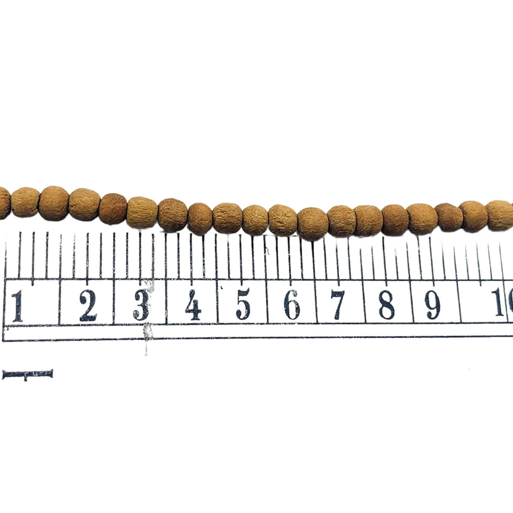Apnisanskriti Chandan Kanthi Mala (Brown Sandalwood Rosary) for Men & Women (Zero Bead Size, 108+1 Beads, Lab Certified) Natural Beads - Pack of 1