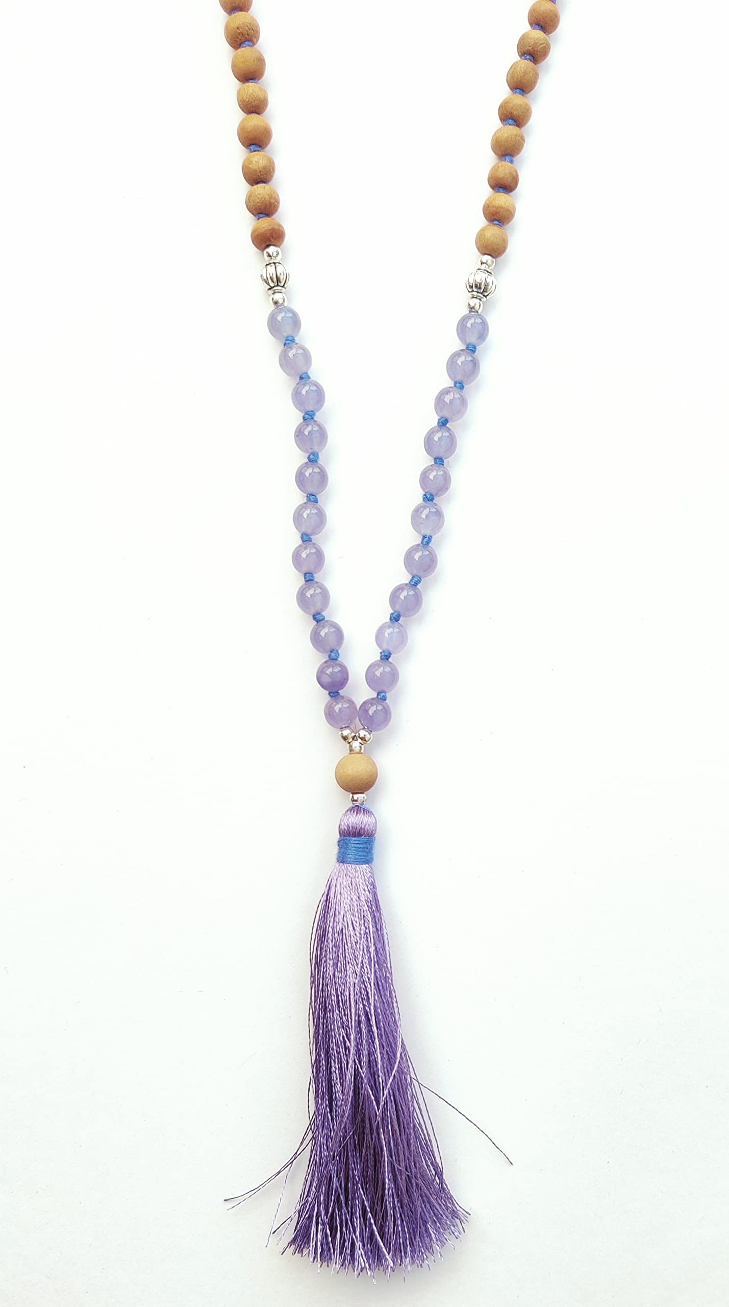 Apnisanskriti Chandan Mala (Sandalwood Rosary) For Men And Women Wearing (6Mm, Medium Size, 108+1, Lab Certified )Natural Chandan Beads