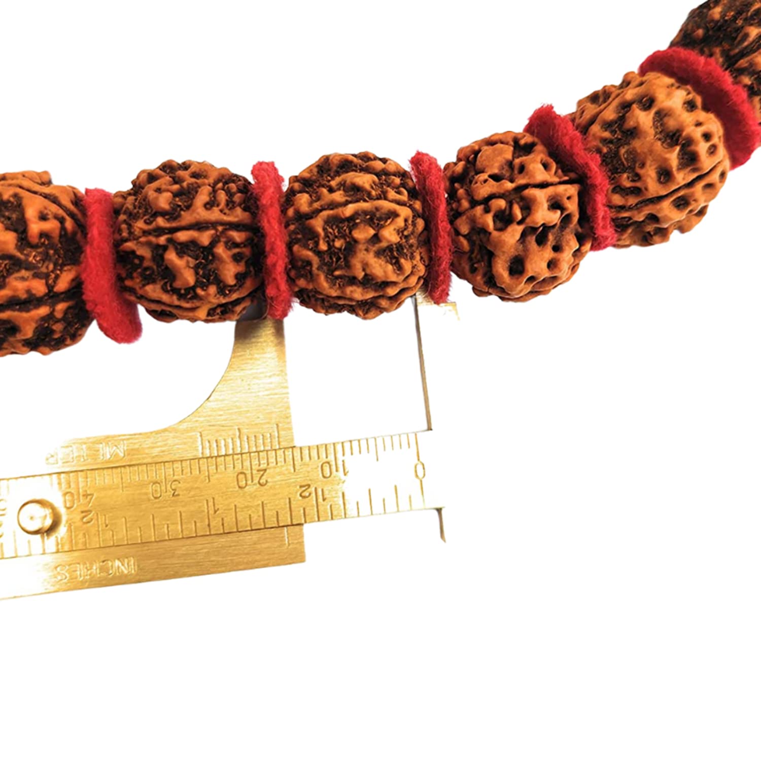 Apnisanskriti 5 Mukhi Rudraksha Kantha Mala for Jaap and Men/Women Wearing (20 mm, 54 Beads, Natural Colour Rudraksha Beads, Lab Certified) - Pack of 1