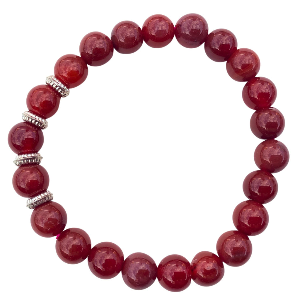 Apnisanskriti Certified Stone Bracelet (8mm) – Natural Reiki Feng Shui Round Gemstone – Free Size for Men & Women