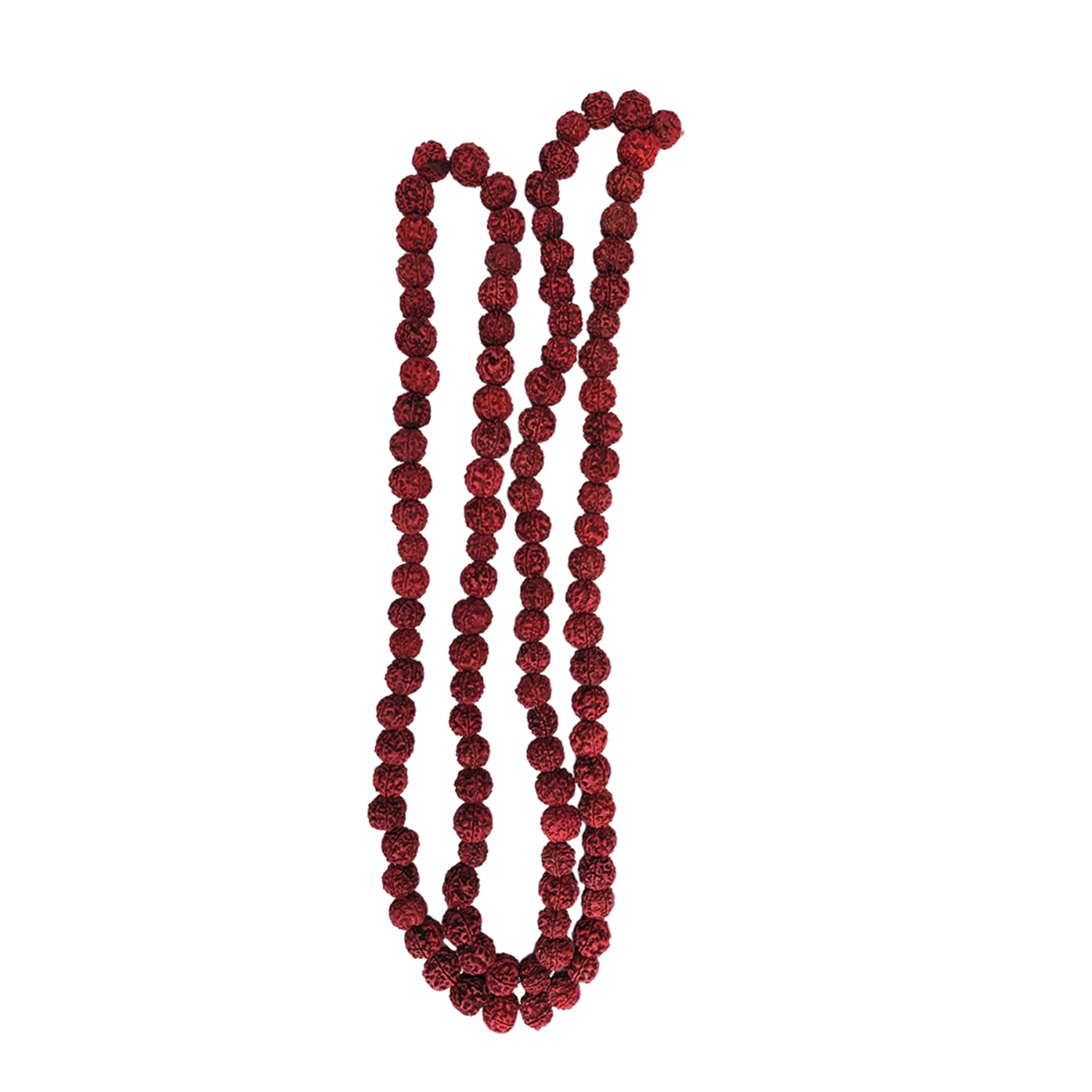 Apnisanskriti 5 Mukhi Rudraksha Morangi Mala for Jaap and Men/Women Wearing (20 mm, 108+1 Beads, Morangi Colour Rudraksha Beads, Lab Certified) - Pack of 1