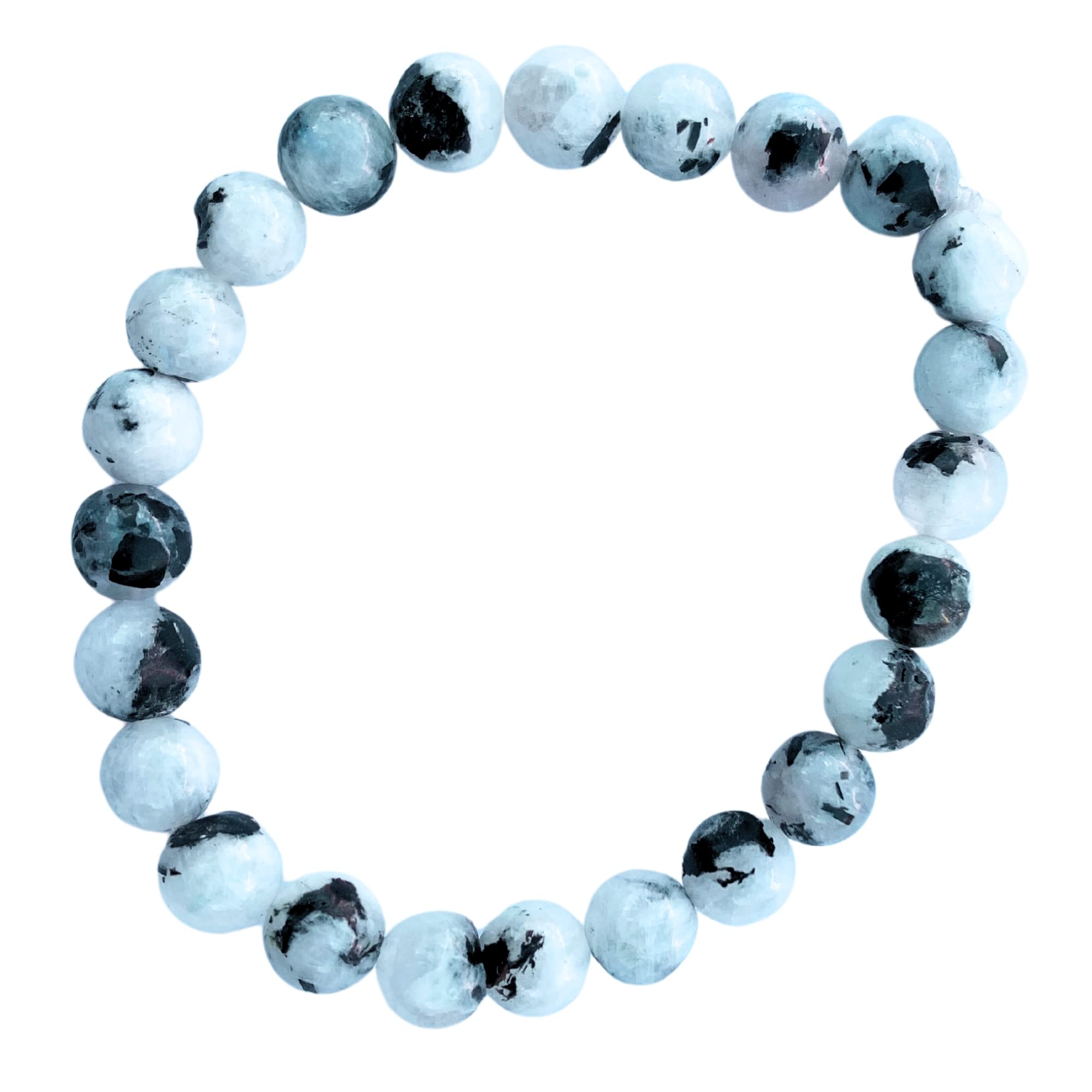 Apnisanskriti Certified Stone Bracelet (8mm) – Natural Reiki Feng Shui Round Gemstone – Free Size for Men & Women