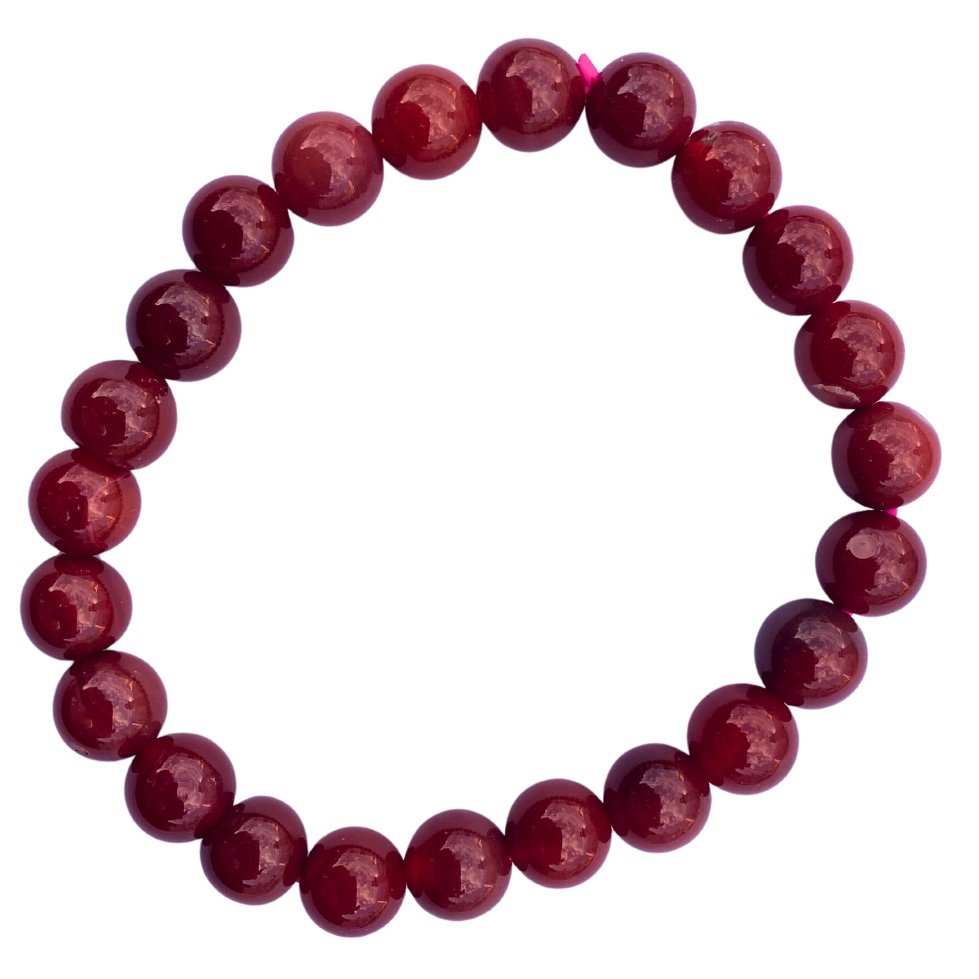 Apnisanskriti Certified Stone Bracelet (8mm) – Natural Reiki Feng Shui Round Gemstone – Free Size for Men & Women