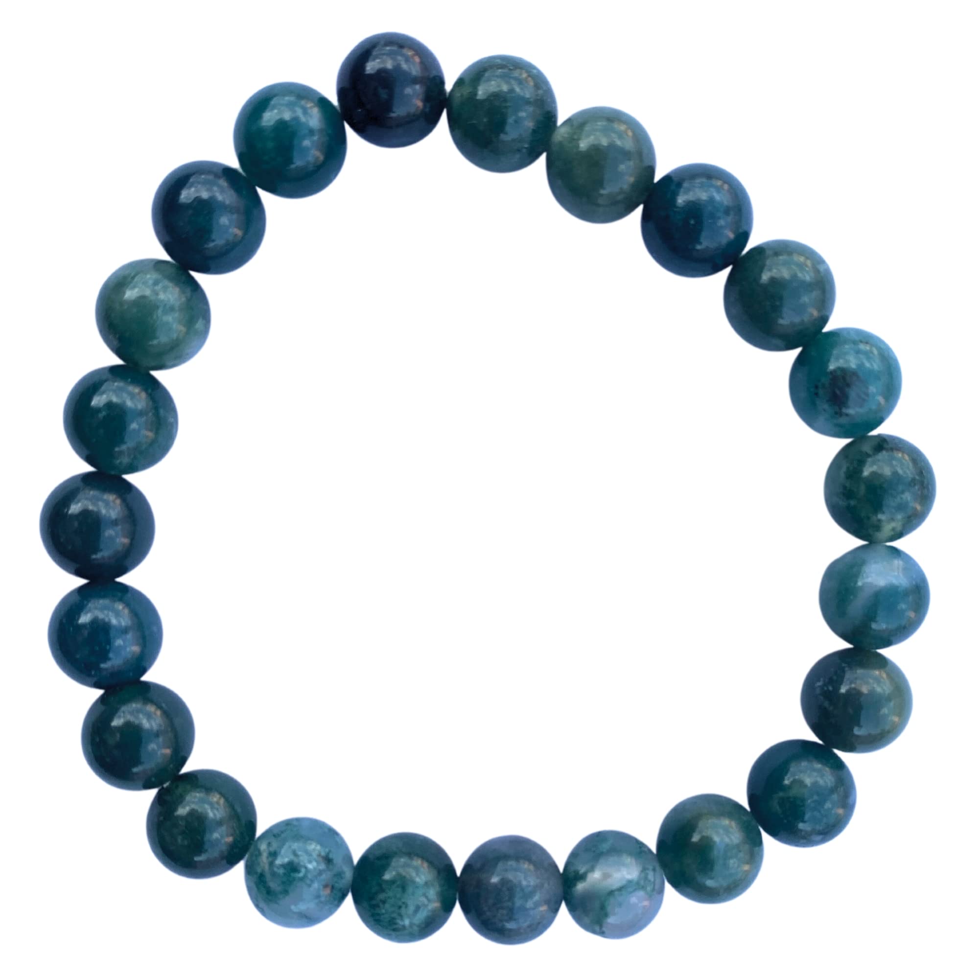 Apnisanskriti Certified Stone Bracelet (8mm) – Natural Reiki Feng Shui Round Gemstone – Free Size for Men & Women