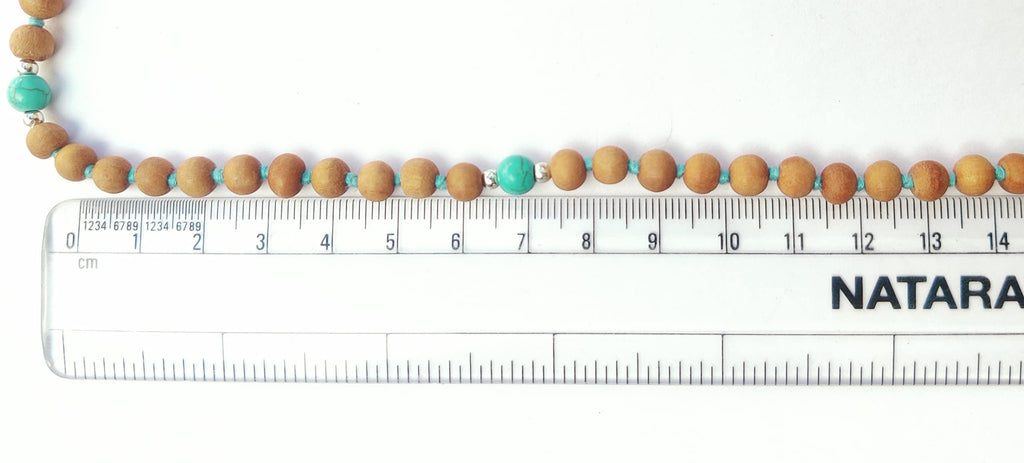 Apnisanskriti Chandan Mala (Sandalwood Rosary) For Men And Women Wearing (6Mm, Medium Size, 108+1, Lab Certified )Natural Chandan Beads