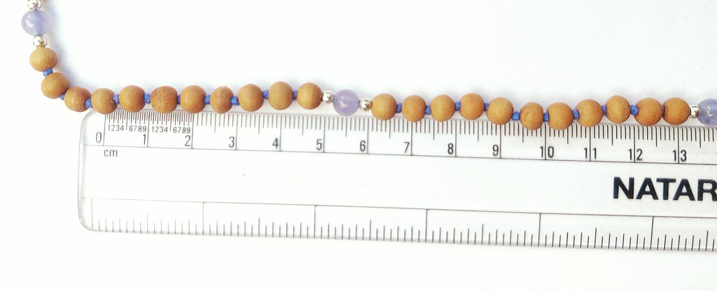 Apnisanskriti Chandan Mala (Sandalwood Rosary) For Men And Women Wearing (6Mm, Medium Size, 108+1, Lab Certified )Natural Chandan Beads