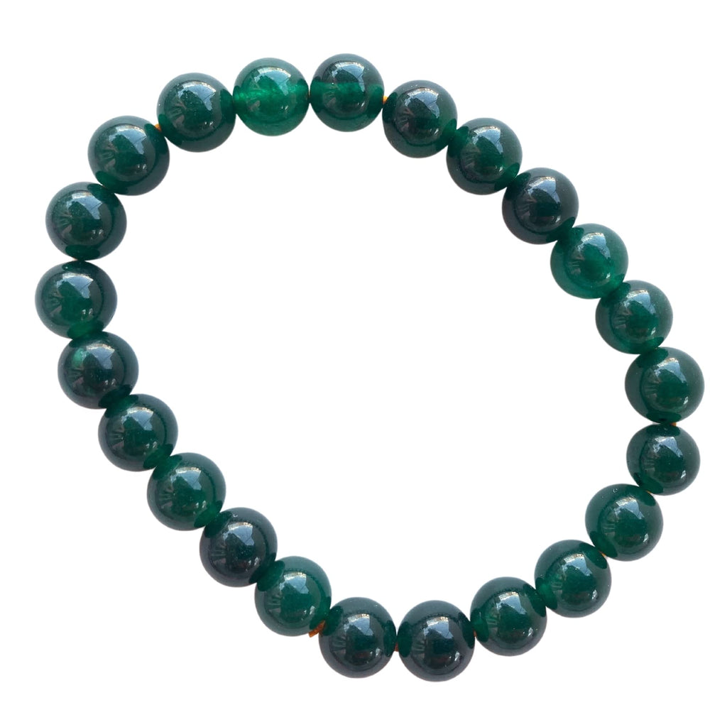 Apnisanskriti Certified Stone Bracelet (8mm) – Natural Reiki Feng Shui Round Gemstone – Free Size for Men & Women