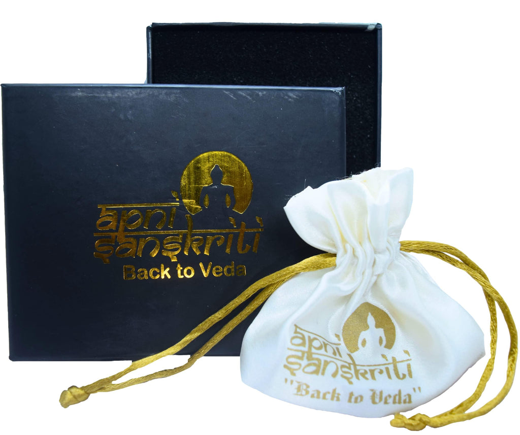 Apnisanskriti 5 Mukhi Chikni Pathri Rudraksha Mala For Men/Women Wearing (8mm, Lab Certified, Medium Bead Size, 108+1) - A+ Grade - 100% Natural Brown Rudraksh Beads - Pack Of 1