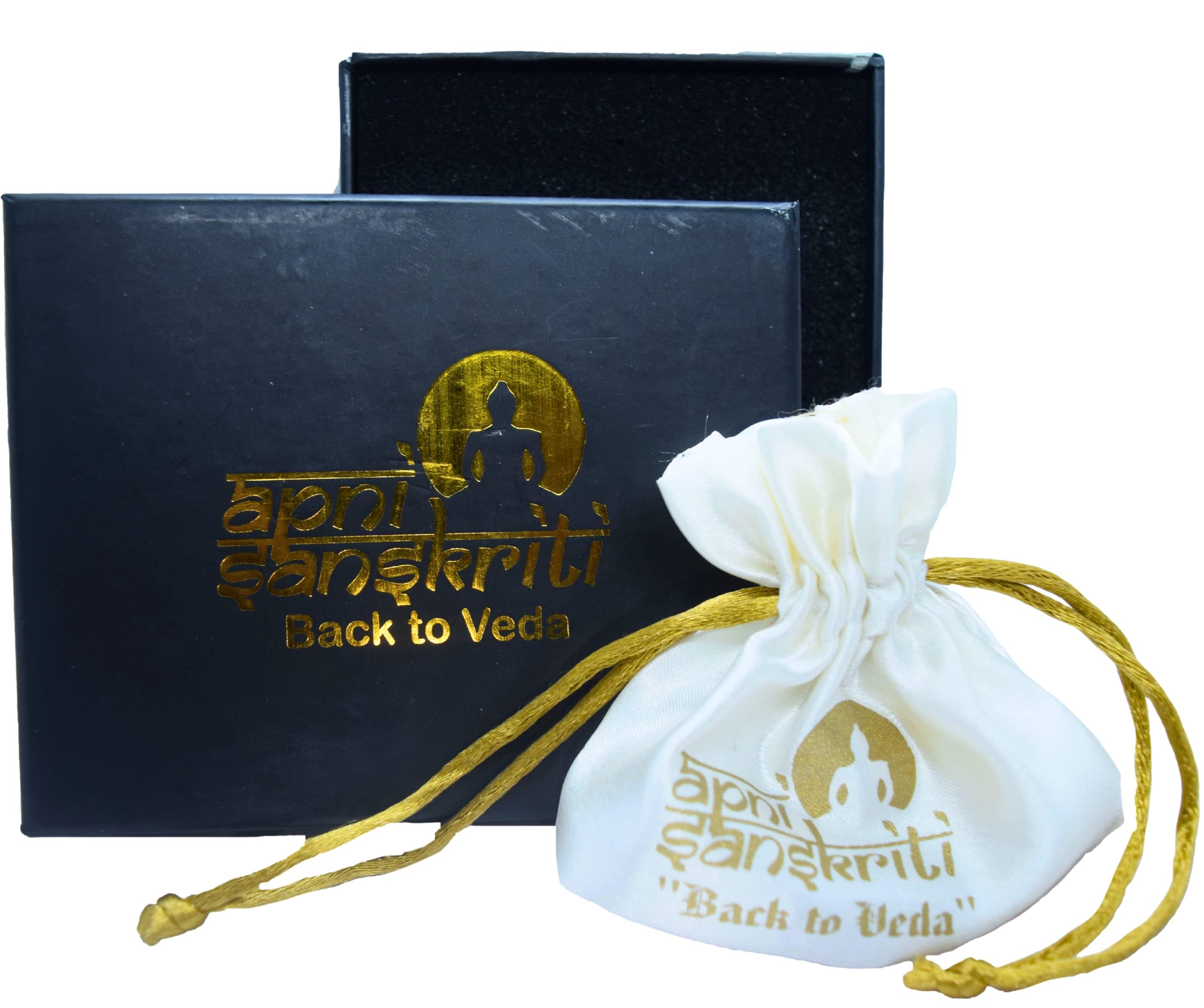 Apnisanskriti 5 Mukhi Chikni Pathri Rudraksha Mala For Men/Women Wearing (8mm, Lab Certified, Medium Bead Size, 108+1) - A+ Grade - 100% Natural Brown Rudraksh Beads - Pack Of 1