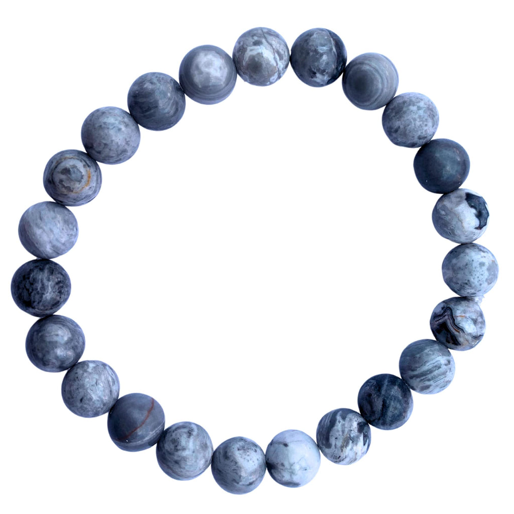 Apnisanskriti Certified Stone Bracelet (8mm) – Natural Reiki Feng Shui Round Gemstone – Free Size for Men & Women