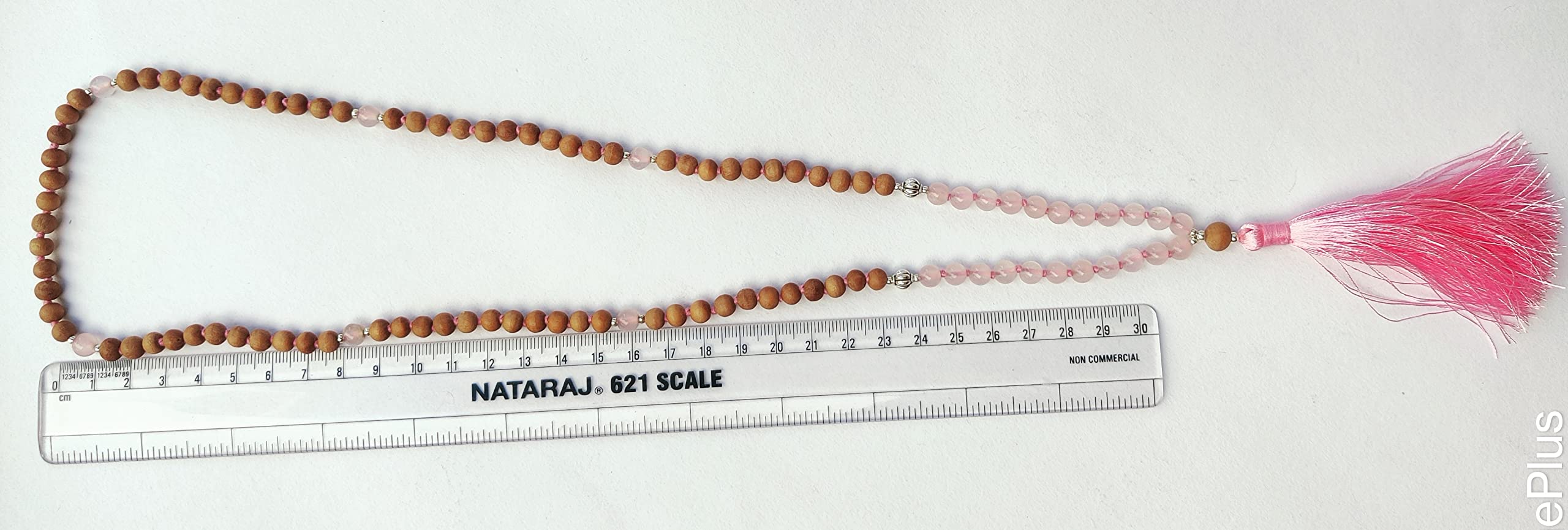 Apnisanskriti Chandan Mala (Sandalwood Rosary) For Men And Women Wearing (6Mm, Medium Size, 108+1, Lab Certified )Natural Chandan Beads