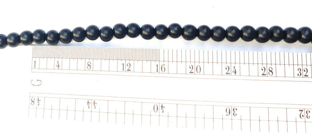 Apnisanskriti KARUNGALI MALA 6 M.M. (EBONY MALA) BLACK - Pack of 1