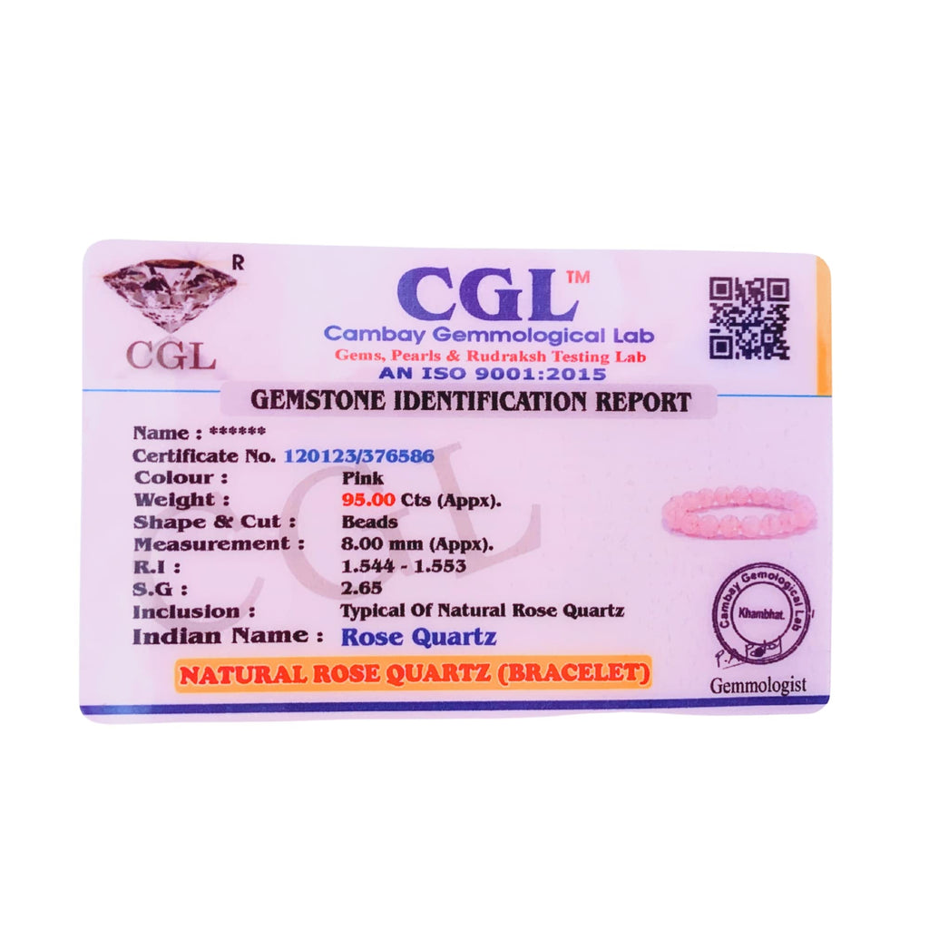 Apnisanskriti Certified Stone Bracelet (8mm) – Natural Reiki Feng Shui Round Gemstone – Free Size for Men & Women