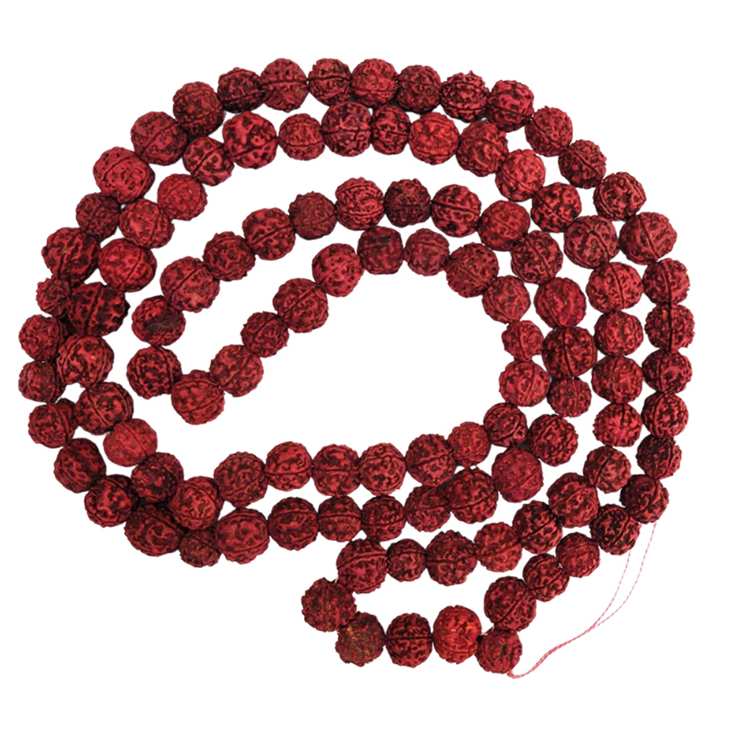 Apnisanskriti 5 Mukhi Rudraksha Morangi Mala for Jaap and Men/Women Wearing (20 mm, 108+1 Beads, Morangi Colour Rudraksha Beads, Lab Certified) - Pack of 1