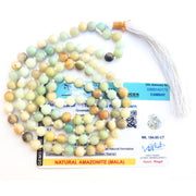 Apnisanskriti Premium Stone Mala for Men and Women (6mm, AAA Quality, Lab Certified, 108+1) - Natural Stone Beads Mala - Pack of 1