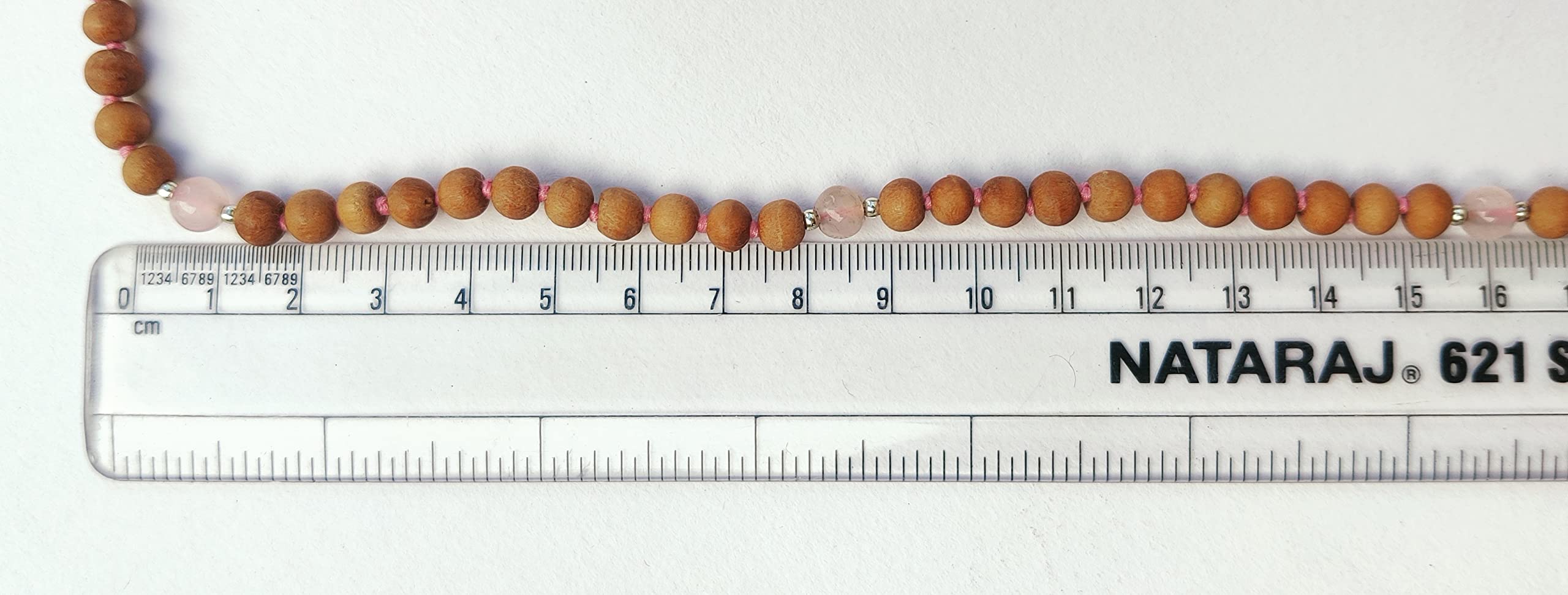 Apnisanskriti Chandan Mala (Sandalwood Rosary) For Men And Women Wearing (6Mm, Medium Size, 108+1, Lab Certified )Natural Chandan Beads