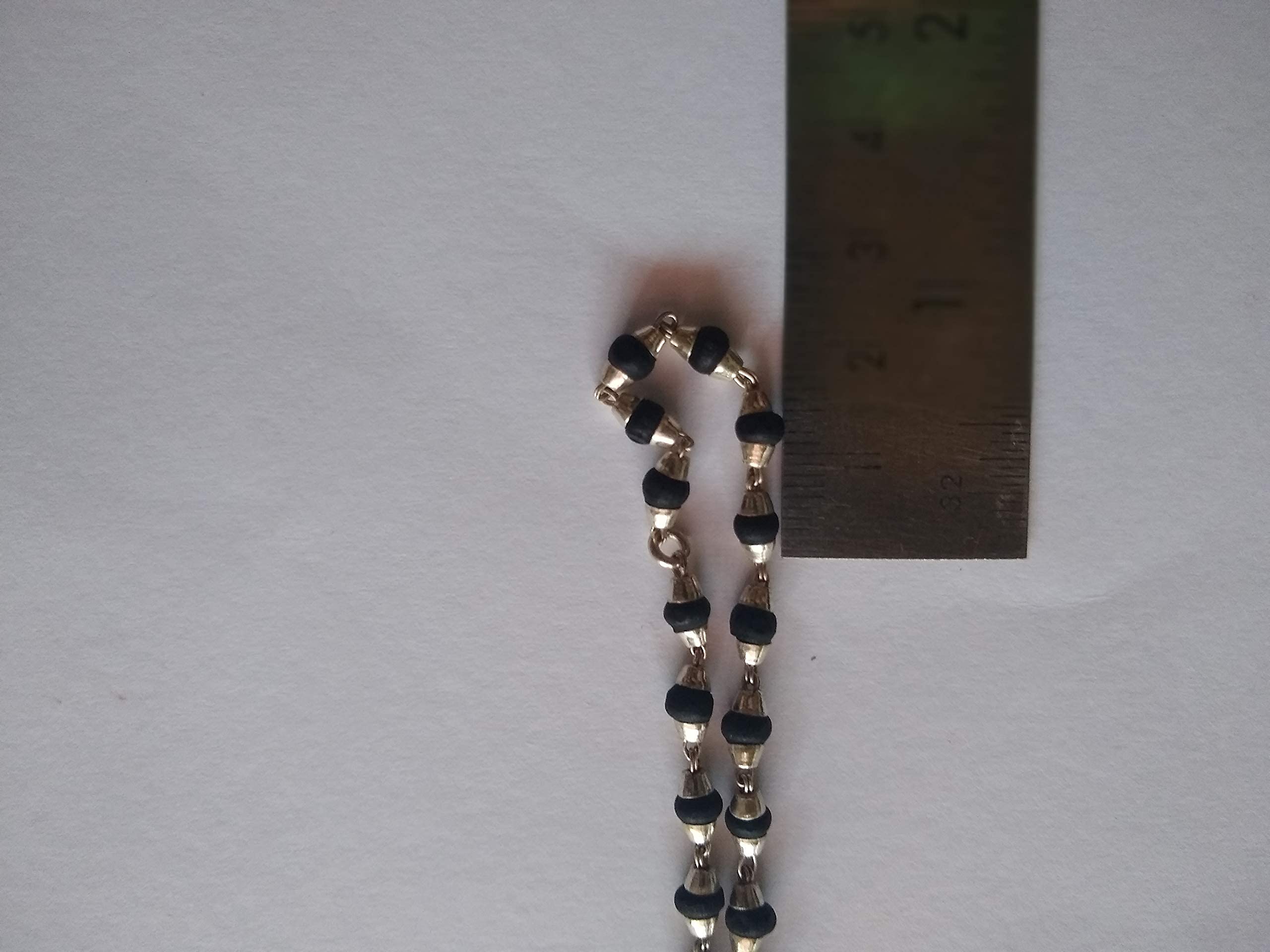 Apnisanskriti Black & White Tulsi Mala in Silver Designer Caps - Special Edition Big Size - Natural White Tulsi Beads - Pure Silver