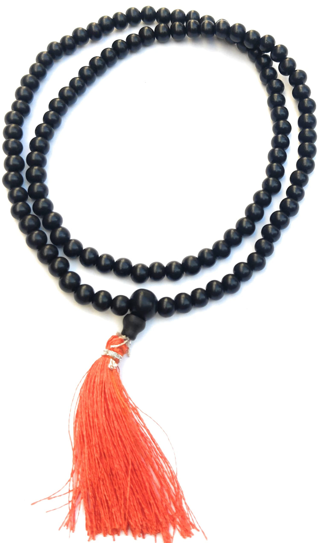 Apnisanskriti KARUNGALI MALA 6 M.M. (EBONY MALA) BLACK - Pack of 1