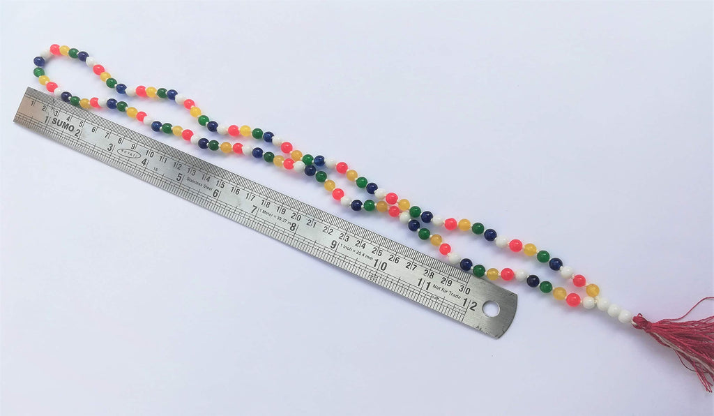 Apnisanskriti JAIN JAAP Mala - Multi Colour Original Stones - pack of 1