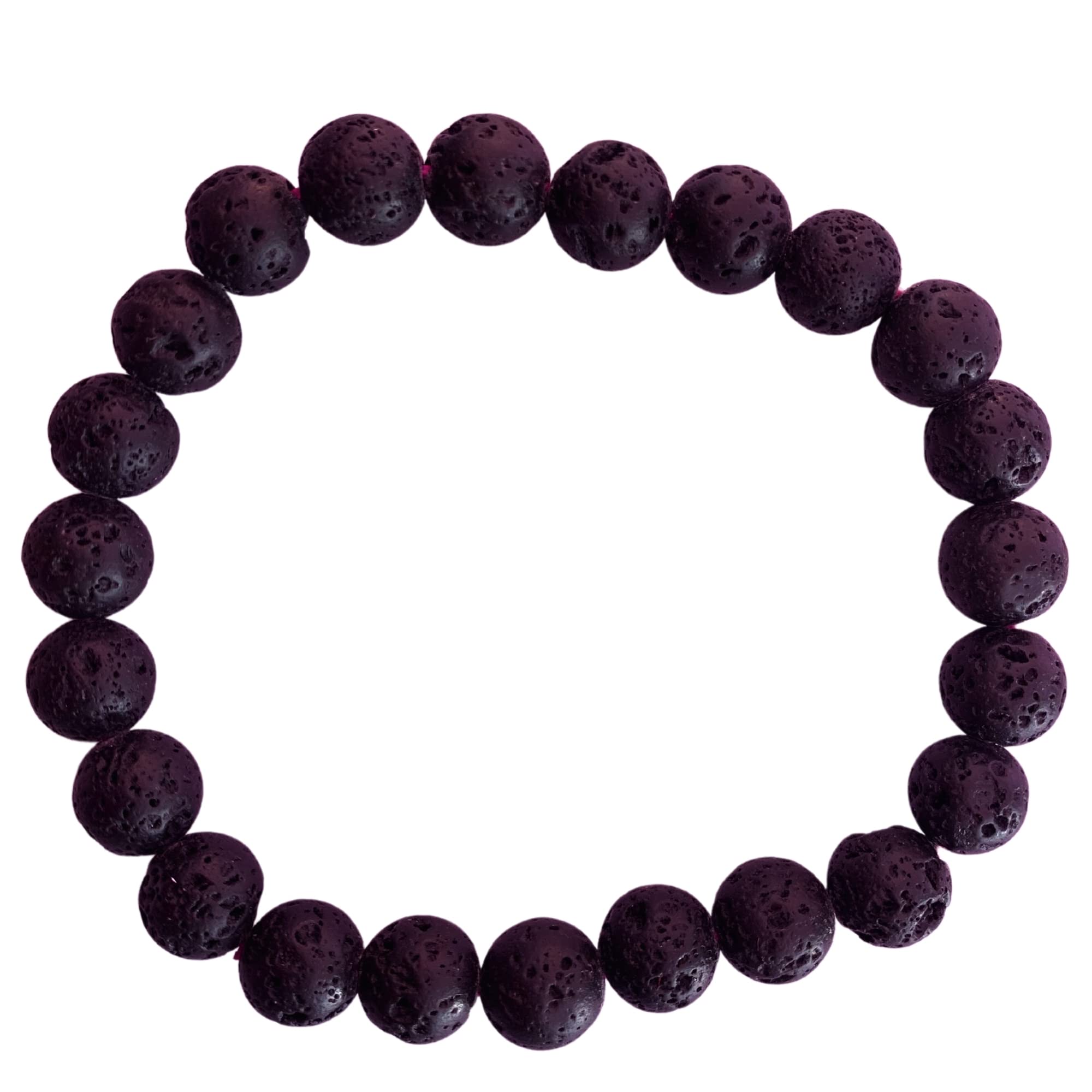 Apnisanskriti Certified Stone Bracelet (8mm) – Natural Reiki Feng Shui Round Gemstone – Free Size for Men & Women
