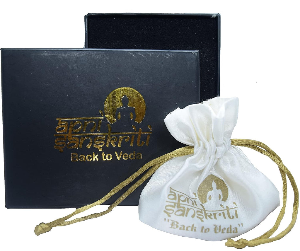 Apnisanskriti 5 Mukhi Rudraksha Mala for Men/Women Wearing (108+1, Lab Certified, Natural Brown Rudraksha Beads)