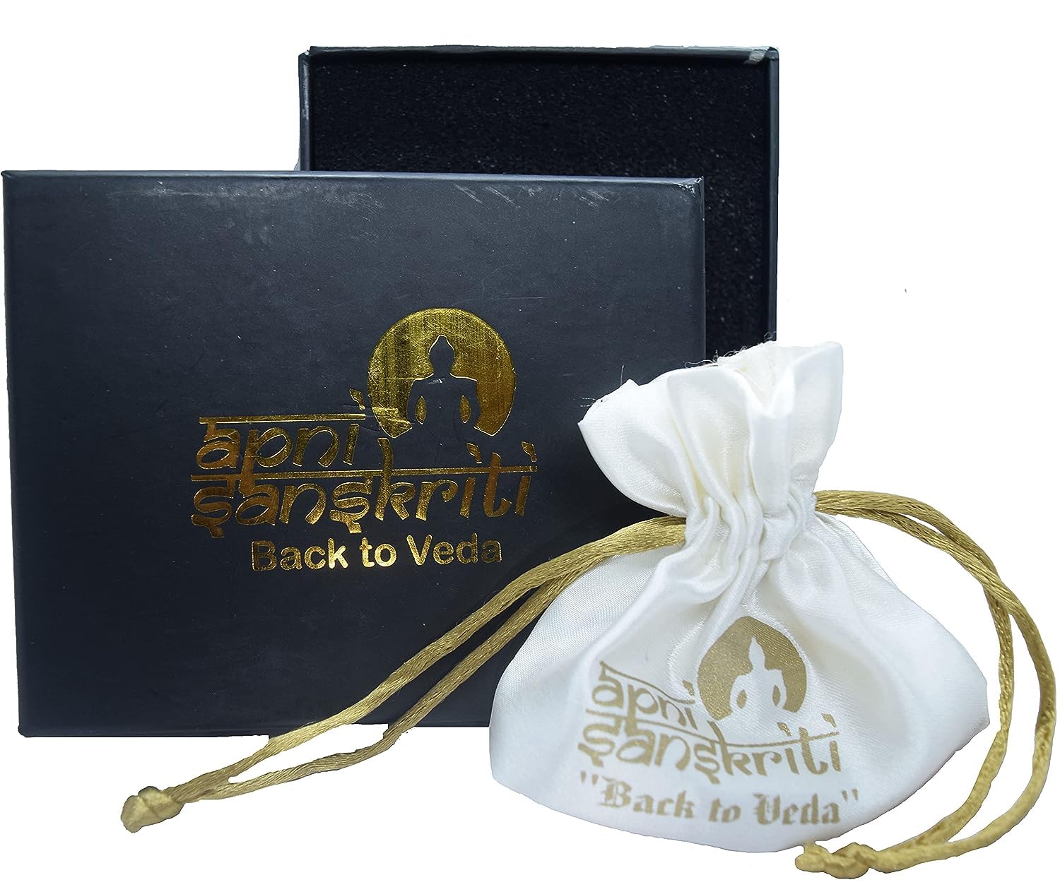 Apnisanskriti 5 Mukhi Rudraksha Mala for Men/Women Wearing (108+1, Lab Certified, Natural Brown Rudraksha Beads)