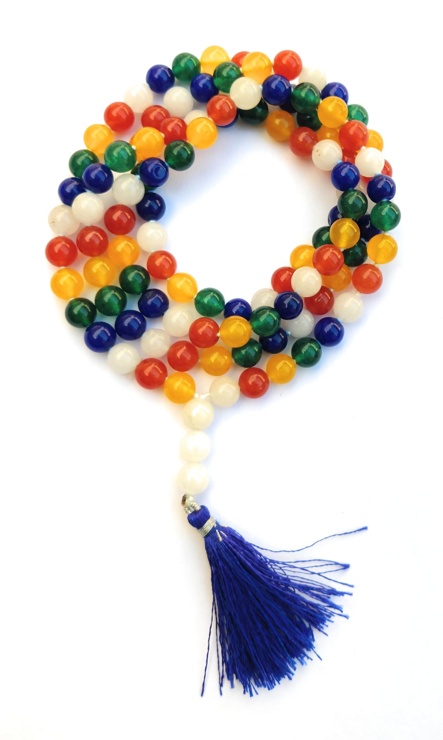 Apnisanskriti Premium Jain Jaap Mala 8mm - Traditional Prayer Beads for Meditation and Spiritual Practice (Pack of 1)