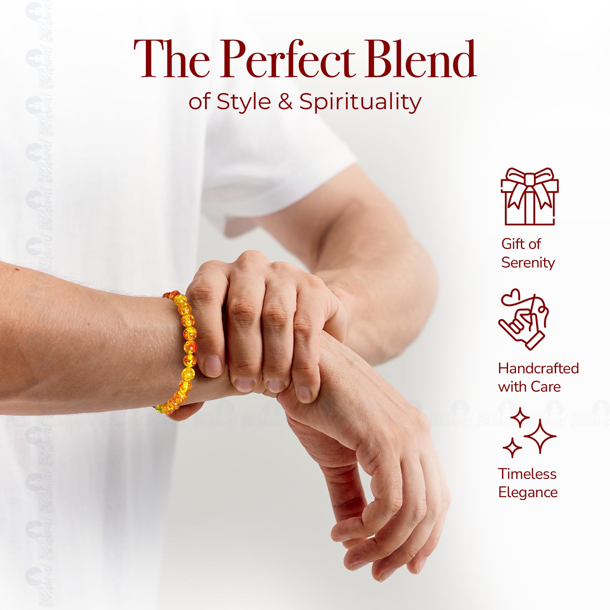 Apnisanskriti Certified Stone Bracelet (8mm) – Natural Reiki Feng Shui Round Gemstone – Free Size for Men & Women