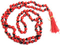 Apnisanskriti Gunja Mala (Gurinvida Mala, Laal Chirmi Mala) For Unisex (108 + 1 Beads) - Red Color - Pack of 1