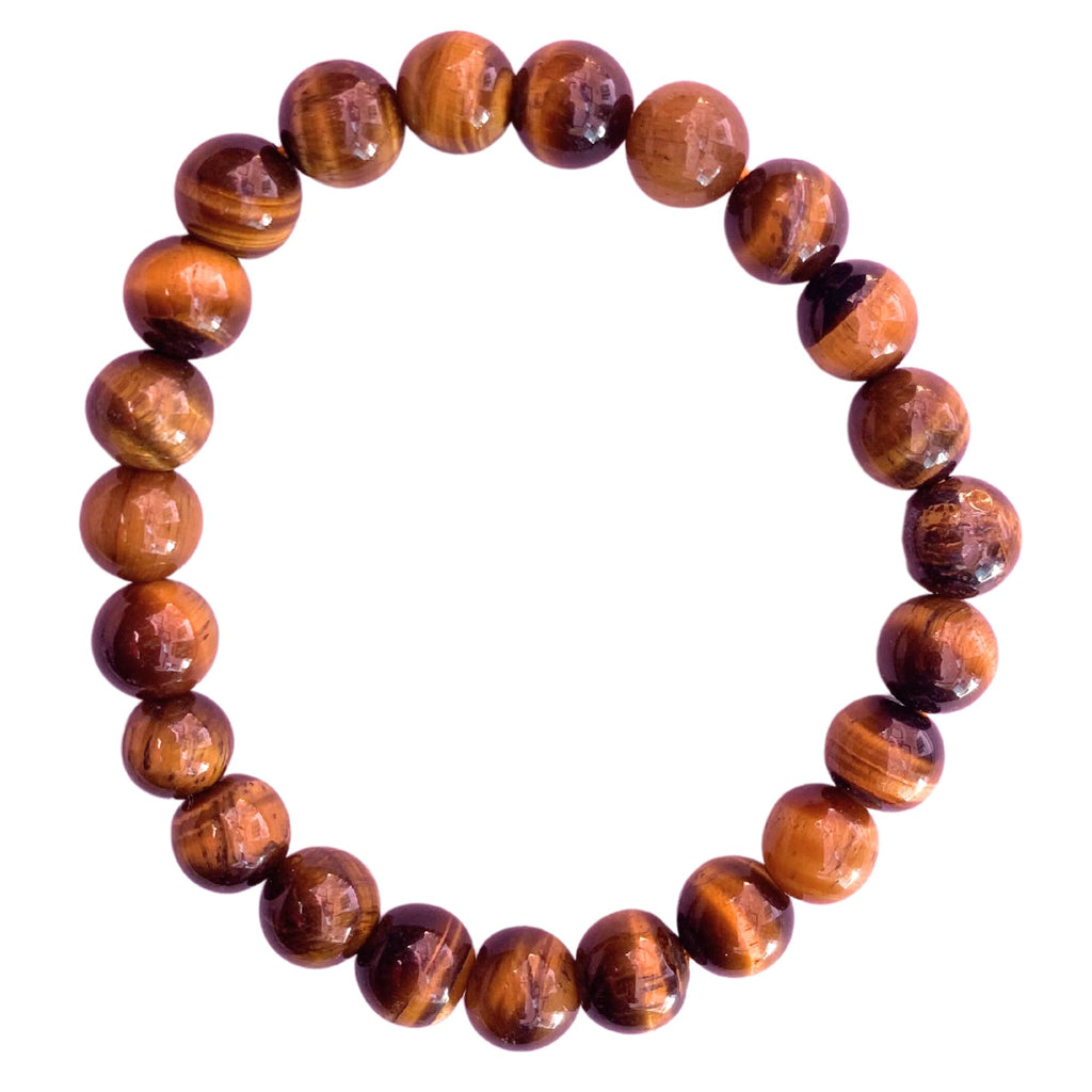 Apnisanskriti Certified Stone Bracelet (8mm) – Natural Reiki Feng Shui Round Gemstone – Free Size for Men & Women