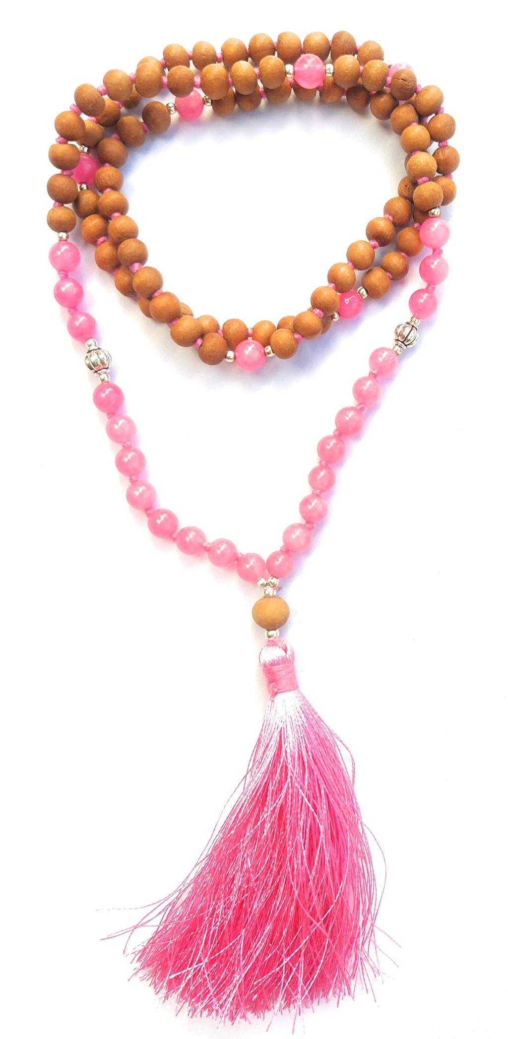 Apnisanskriti Chandan Mala (Sandalwood Rosary) For Men And Women Wearing (6Mm, Medium Size, 108+1, Lab Certified )Natural Chandan Beads