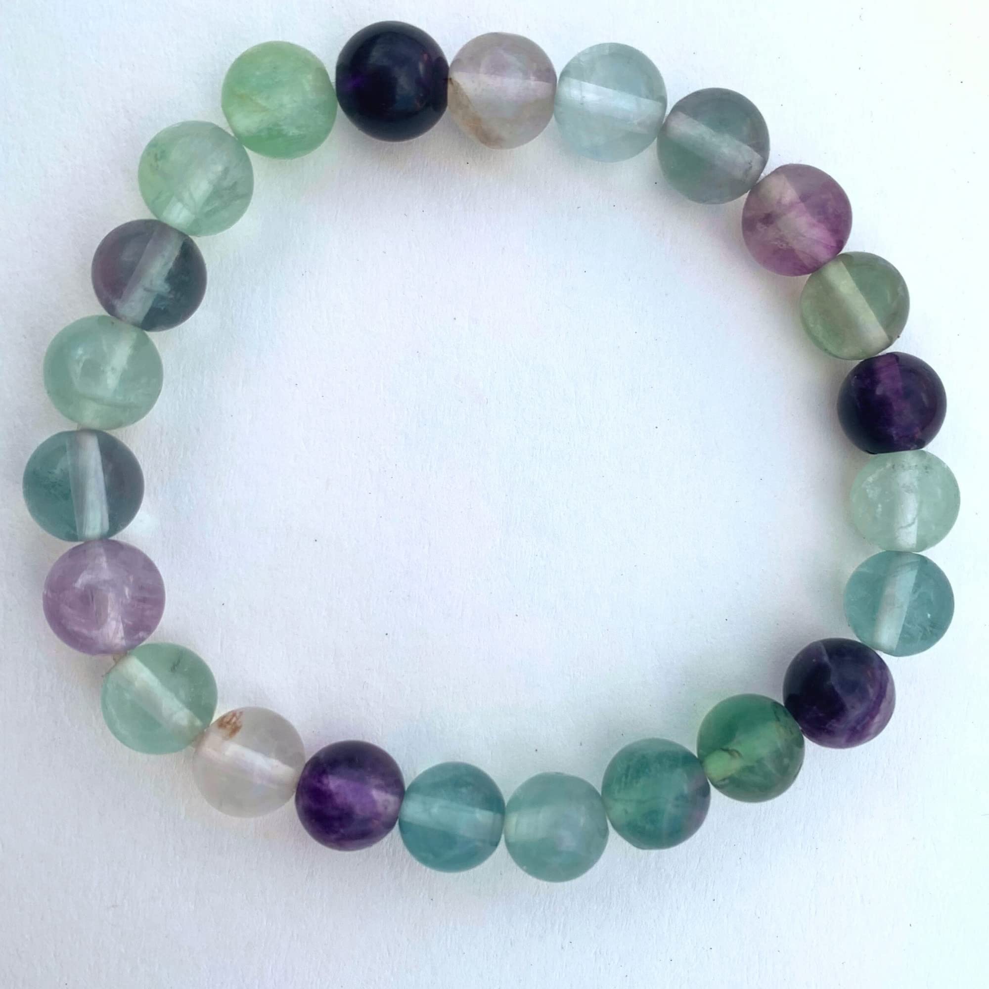 Apnisanskriti Certified Stone Bracelet (8mm) – Natural Reiki Feng Shui Round Gemstone – Free Size for Men & Women