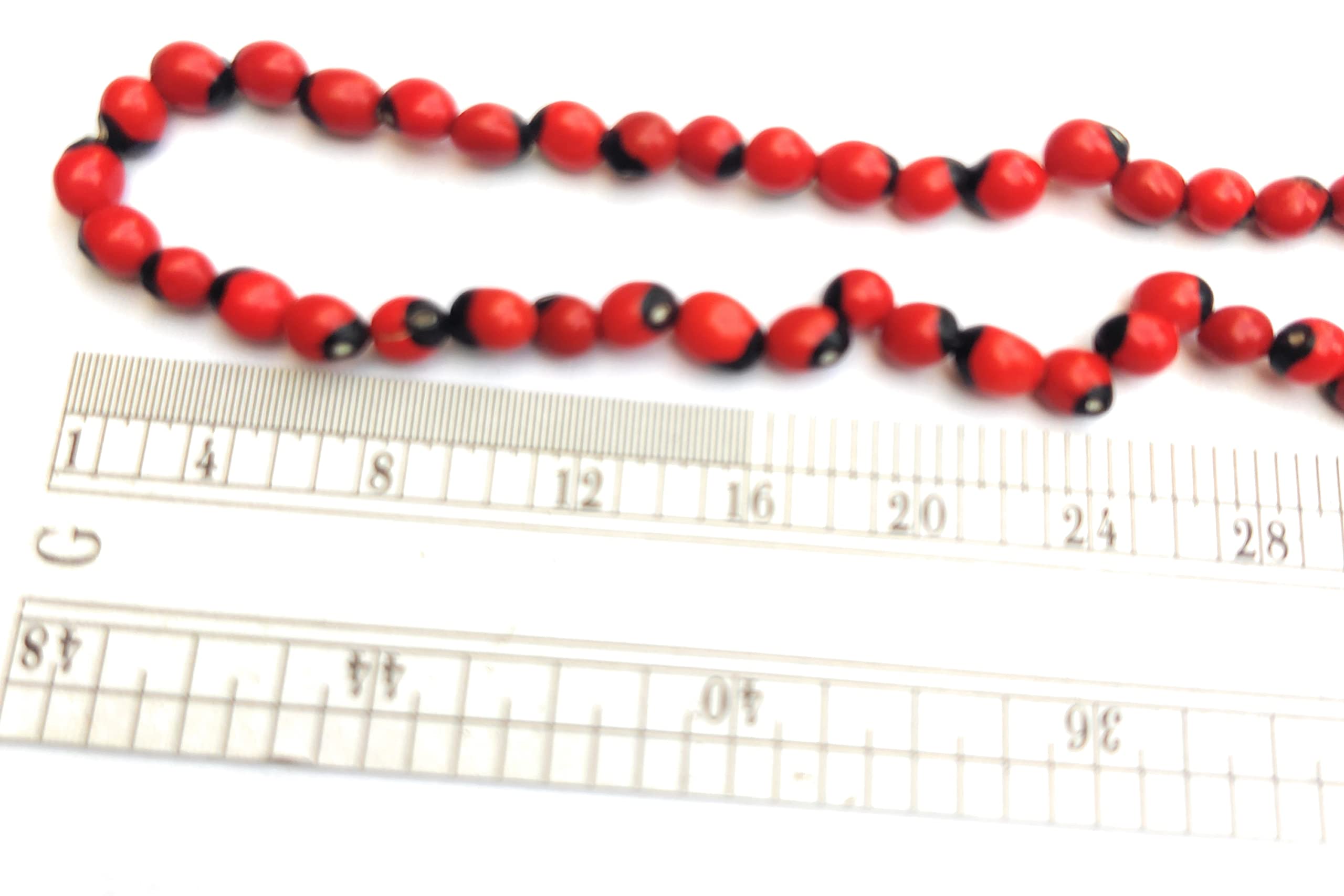 Apnisanskriti Gunja Mala (Gurinvida Mala, Laal Chirmi Mala) For Unisex (108 + 1 Beads) - Red Color - Pack of 1