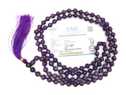 Apnisanskriti Premium 8mm Amethyst Mala - Tranquil Beads for Spiritual Balance and Healing (Pack of 1)