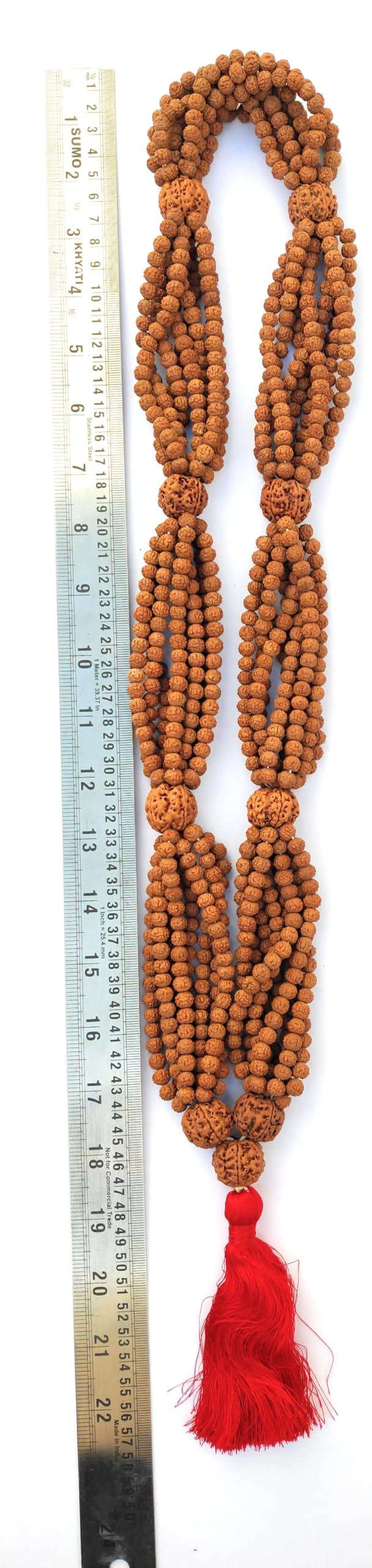 Apnisanskriti Premium Rudrakasha Mala 1008 Beads Mala Premium (Nepali Quality) for Men and Women - Pack of 1