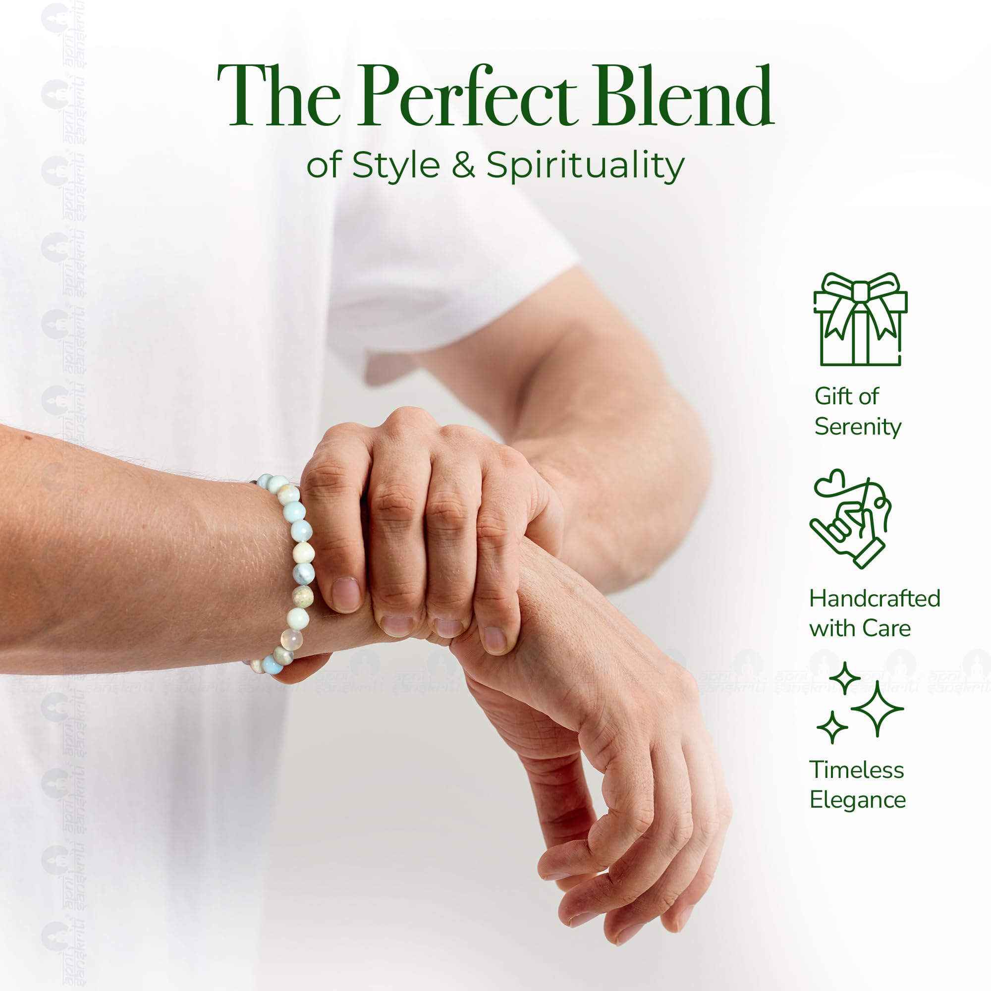 Apnisanskriti Certified Stone Bracelet (8mm) – Natural Reiki Feng Shui Round Gemstone – Free Size for Men & Women