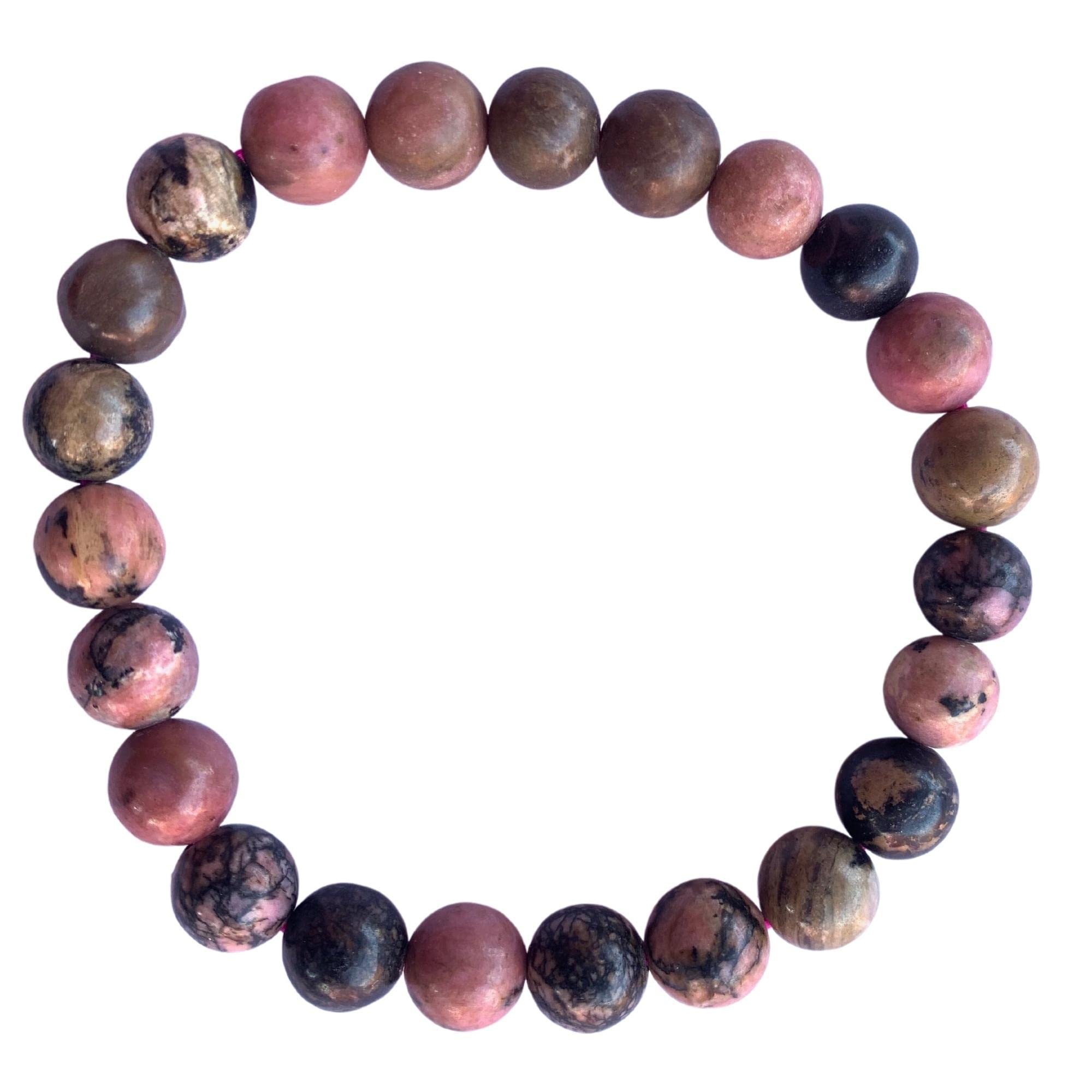 Apnisanskriti Certified Stone Bracelet (8mm) – Natural Reiki Feng Shui Round Gemstone – Free Size for Men & Women