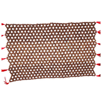 Apnisanskriti Rudraksha Mat for Puja (12mm beads, Nylon Thread) - Pack of 1