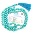 Apnisanskriti 8mm Phiroza Turquoise Mala - Serene Beads for Spiritual Harmony (Pack of 1)