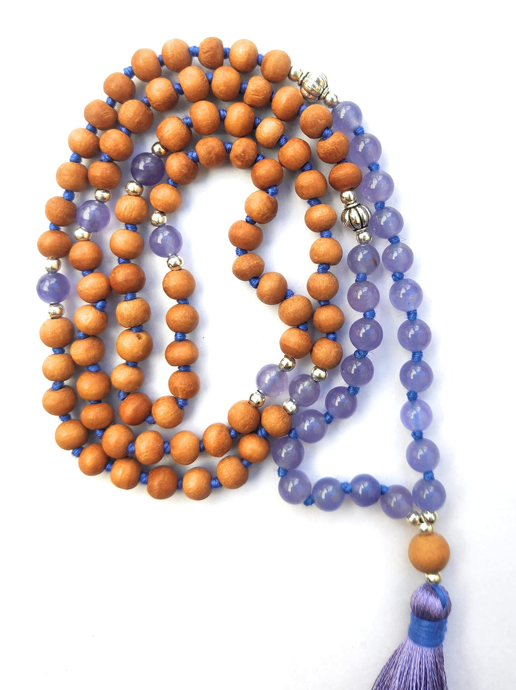 Apnisanskriti Chandan Mala (Sandalwood Rosary) For Men And Women Wearing (6Mm, Medium Size, 108+1, Lab Certified )Natural Chandan Beads