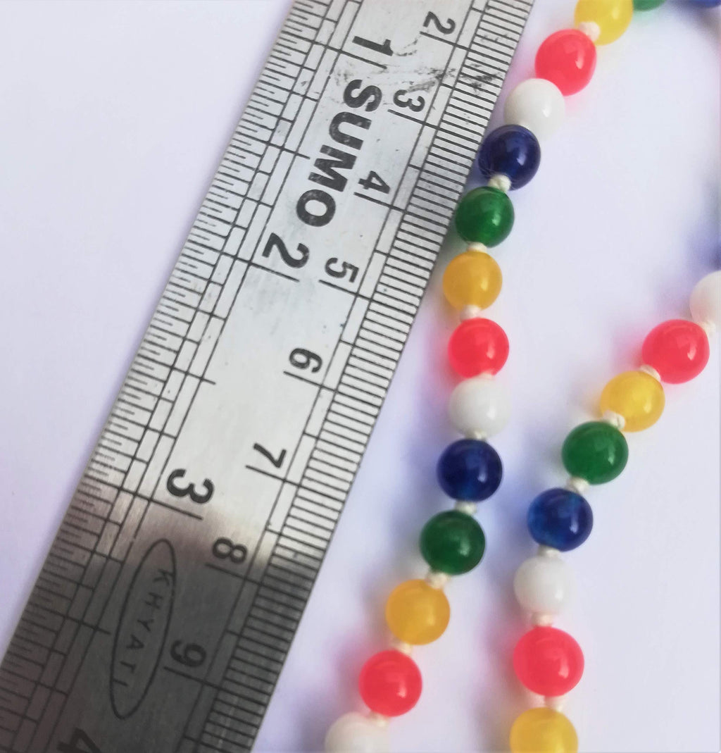 Apnisanskriti JAIN JAAP Mala - Multi Colour Original Stones - pack of 1