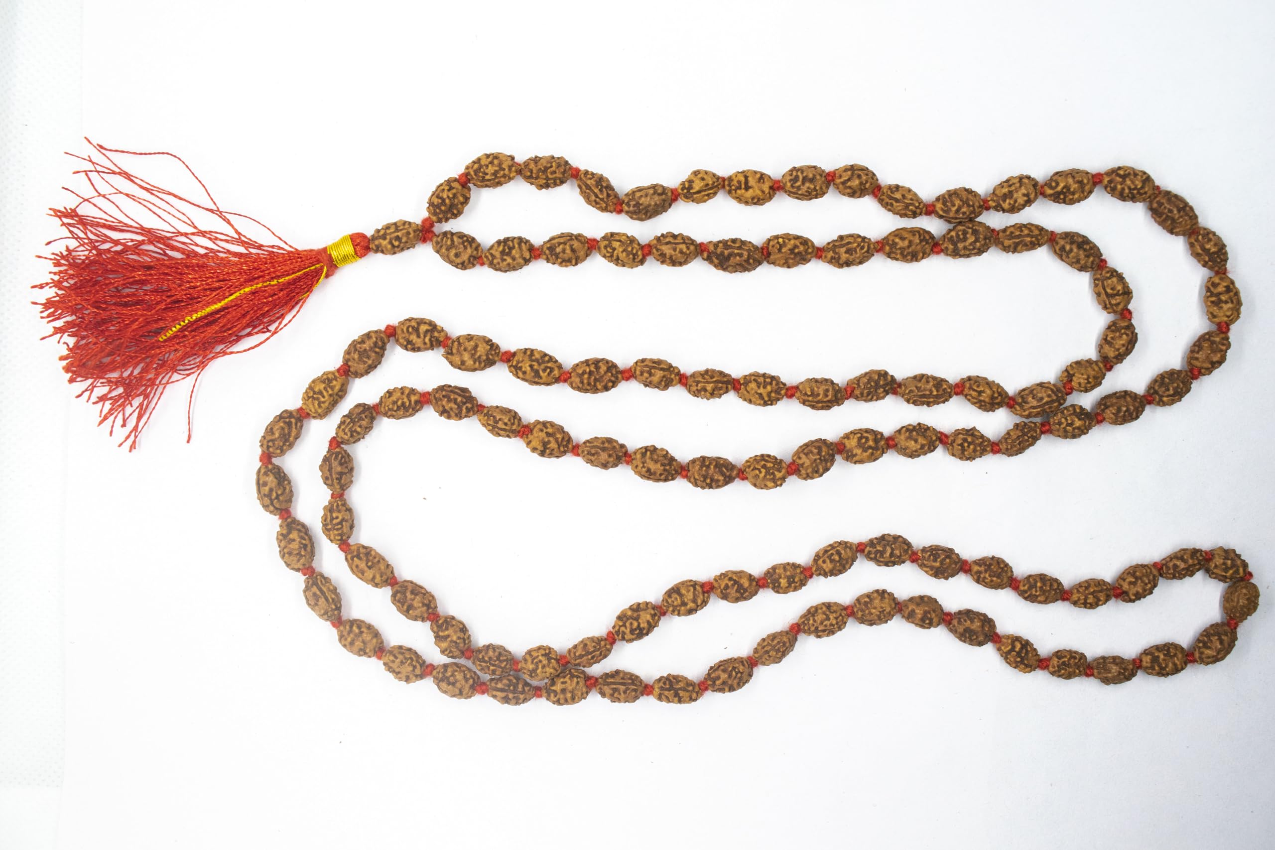 Apnisanskriti 2-10 Mukhi Rudraksha Beads Mala (108 Beads, Lab Certified) - Natural Rudraksha Beads - Pack of 1